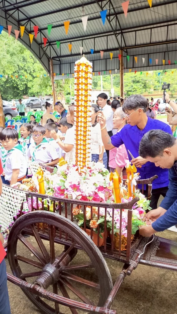 คณะวิทยาการจัดการร่วมพิธีถวายเทียนพรรษา เนื่องในวันเข้าพรรษา image