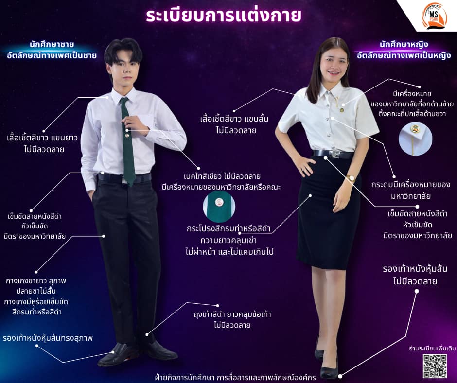 ระเบียบการแต่งกายนักศึกษามหาวิทยาลัยราชภัฏพิบูลสงคราม