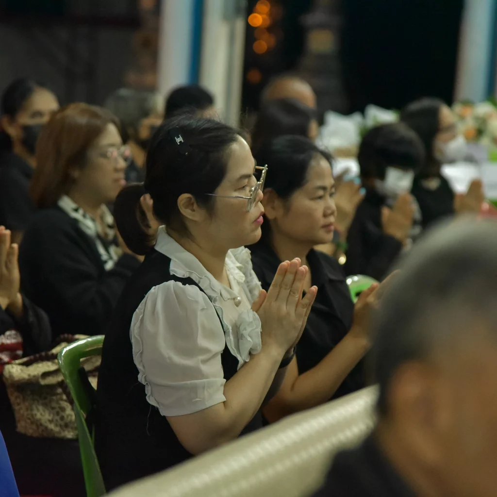 คณบดีคณะวิทยาการจัดการคณะผู้บริหาร คณาจารย์และบุคลากร เป็นเจ้าภาพสวดพระอภิธรรมศพ 622729074 1461223919348241 5732407607923529444 n