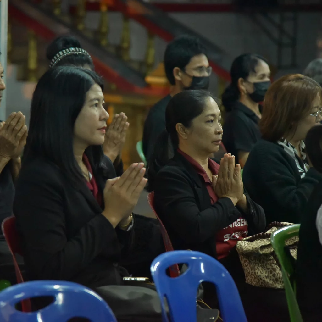 คณบดีคณะวิทยาการจัดการคณะผู้บริหาร คณาจารย์และบุคลากร เป็นเจ้าภาพสวดพระอภิธรรมศพ 622792405 1461223559348277 9026158061433645668 n