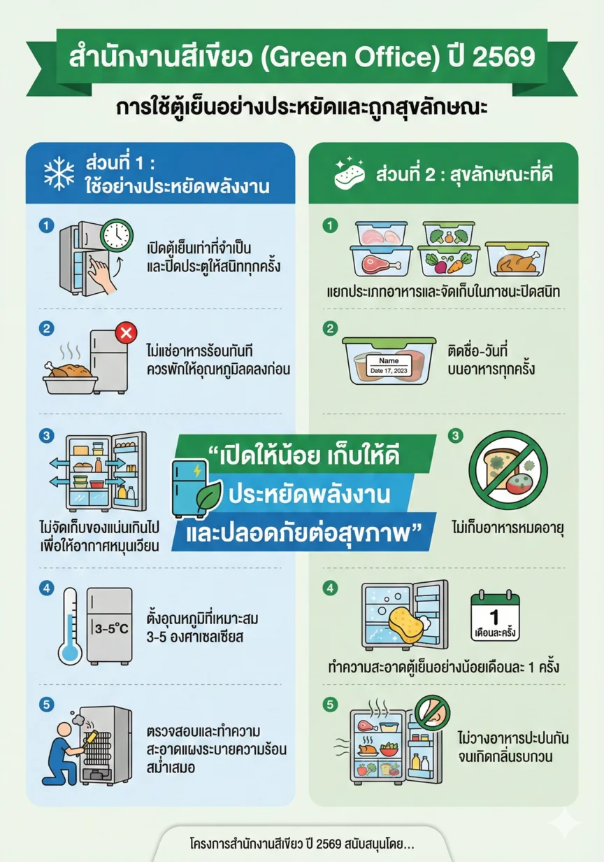 การดูแลตู้เย็น