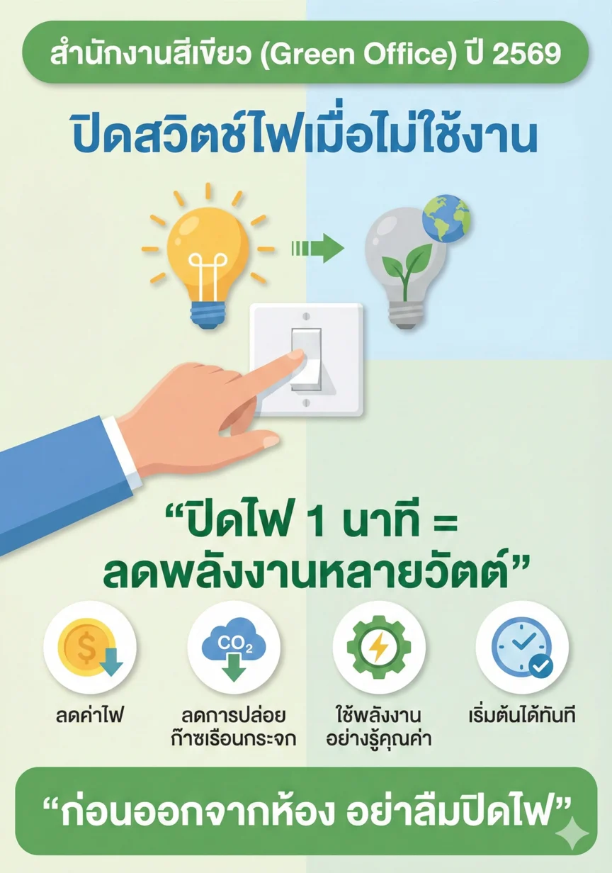 ปิดไฟเมื่อไม่ใช้